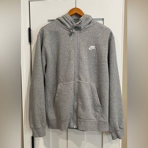 Nike Zip Up Hoodie. Gray. Size Medium. PERFECT condition. Never been worn!